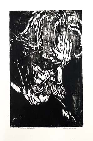 Albert Schweitzer, Holzschnitt 1963